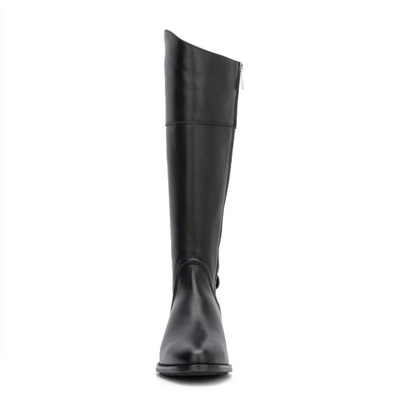 Aquatalia Black Leather Nerina Knee High Tall Riding Boot in Black, Size 6.5 - Picture 2 of 14